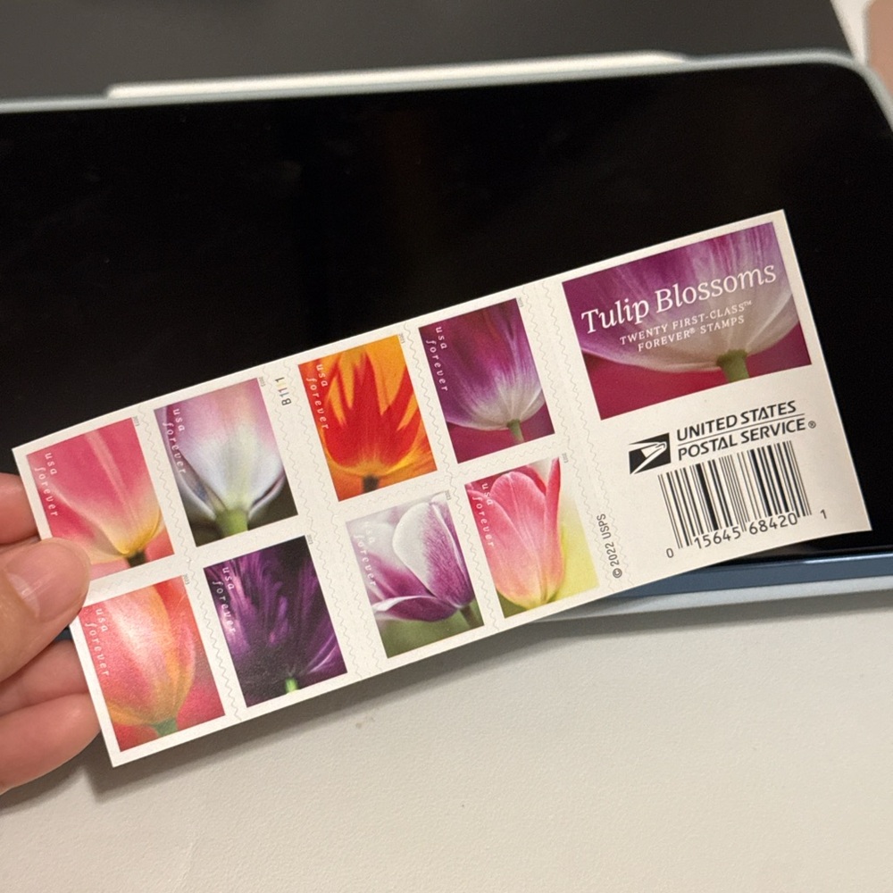Tulip Blossoms Forever Stamps by - Multicolor